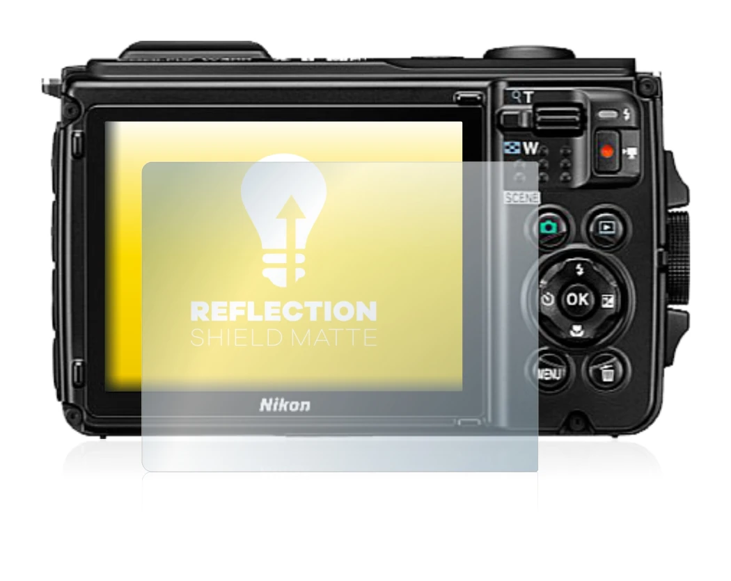 Image of the device Nikon Coolpix W300 with a wide variety of screen protectors.