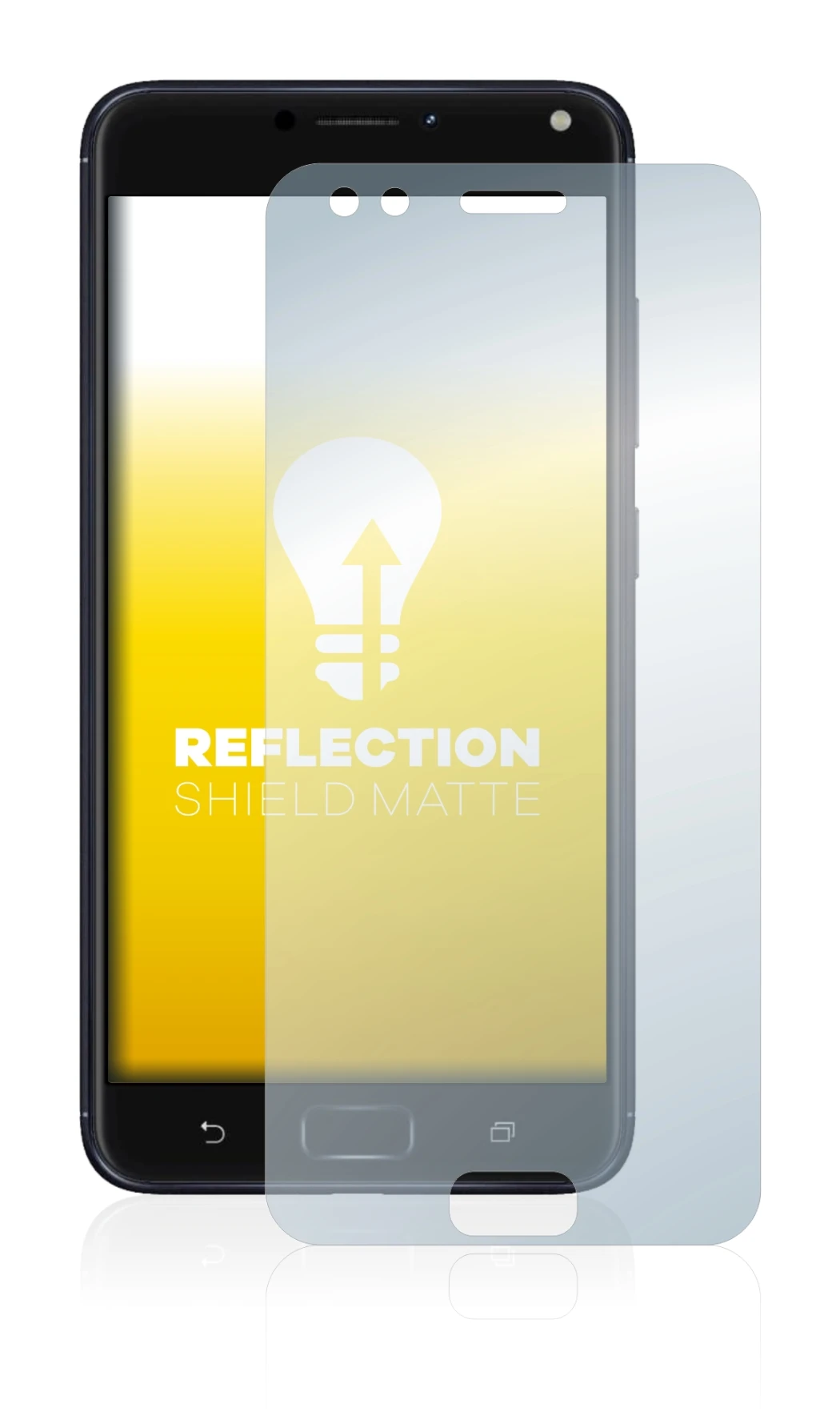 Image of the device ASUS ZenFone 4 ZE554KL with a wide variety of screen protectors.