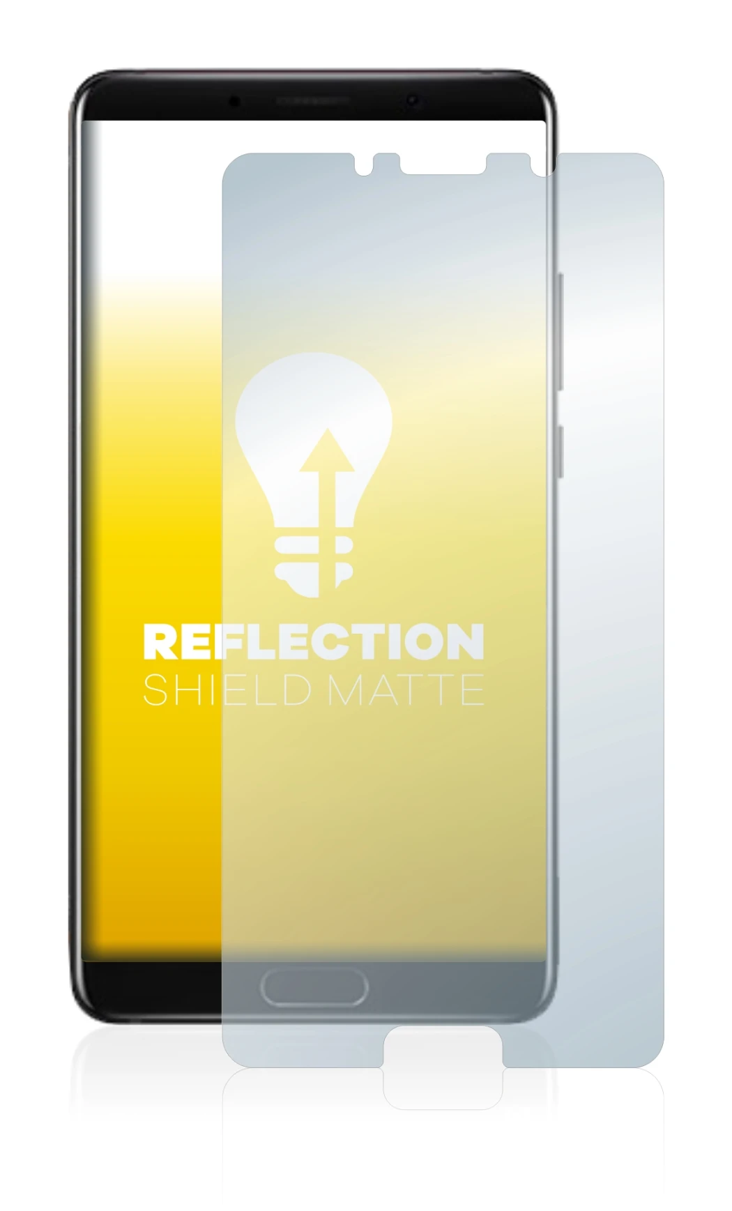 Image of the device Huawei Mate 10 with a wide variety of screen protectors.