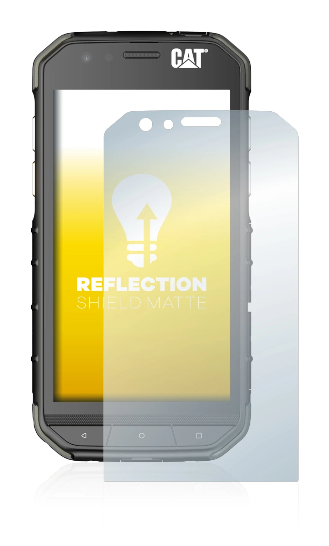 Image of the device Caterpillar Cat S31 with a wide variety of screen protectors.