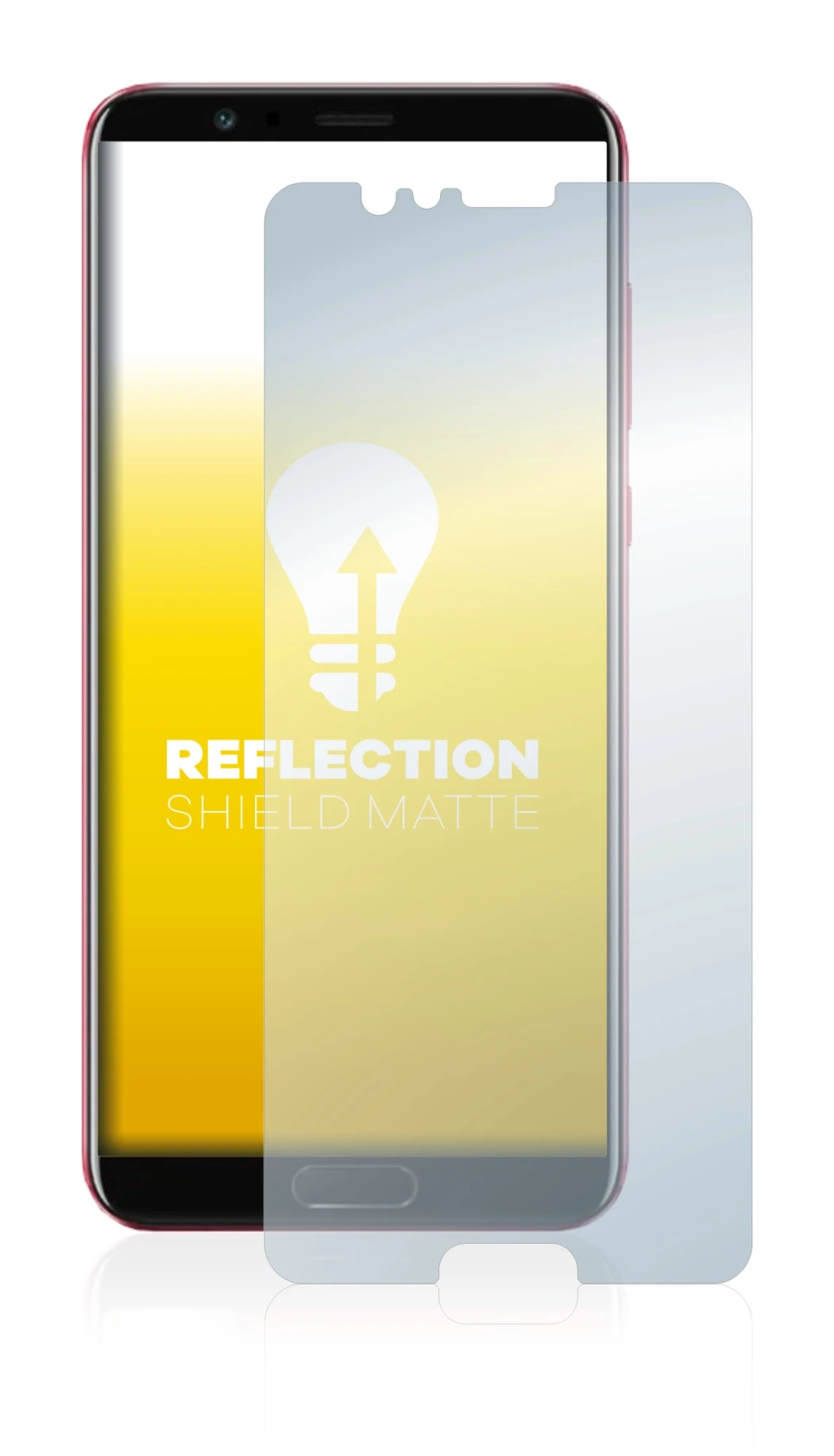Image of the device Honor View 10 with a wide variety of screen protectors.