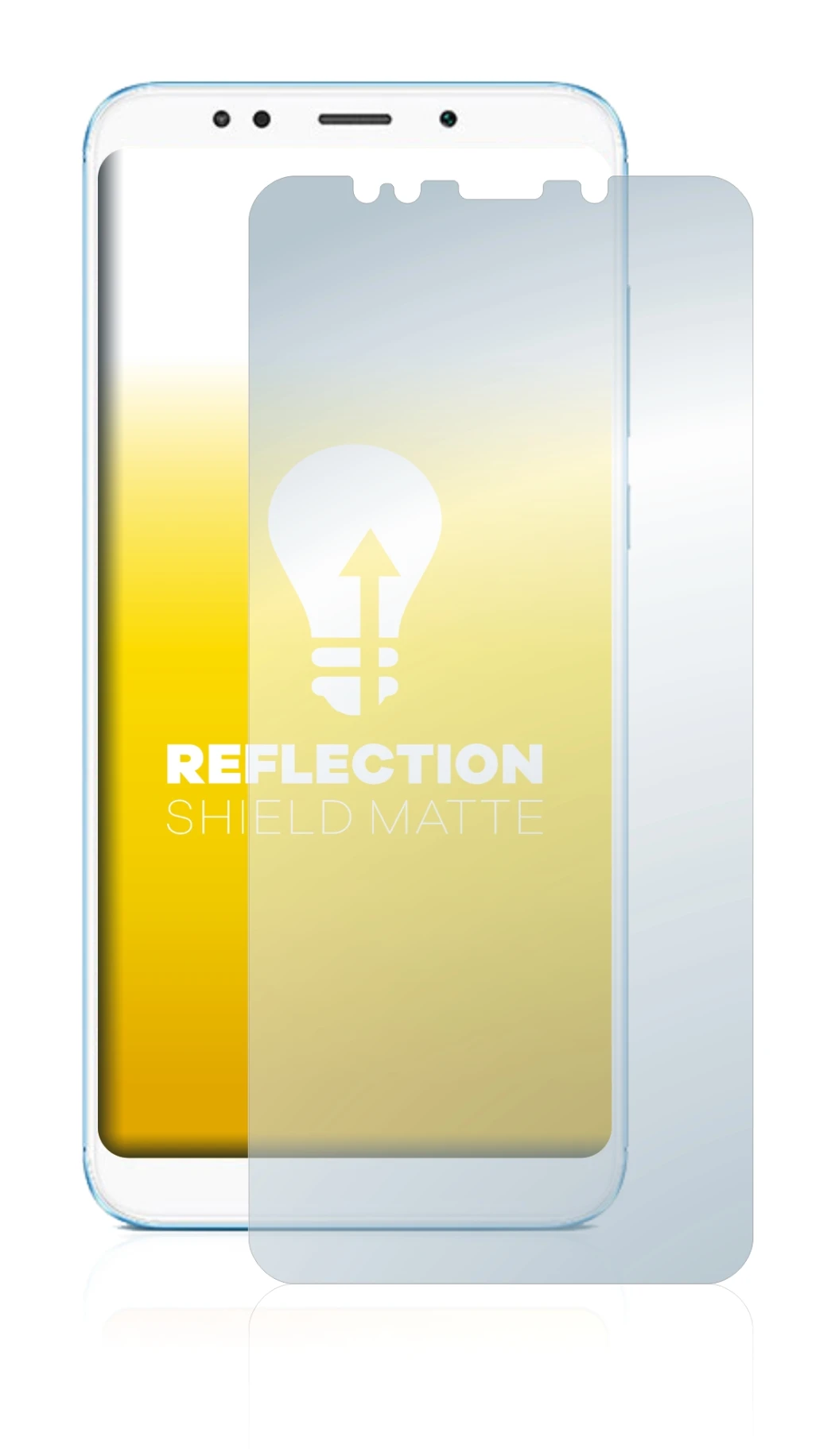 Image of the device Xiaomi Redmi 5 Plus with a wide variety of screen protectors.