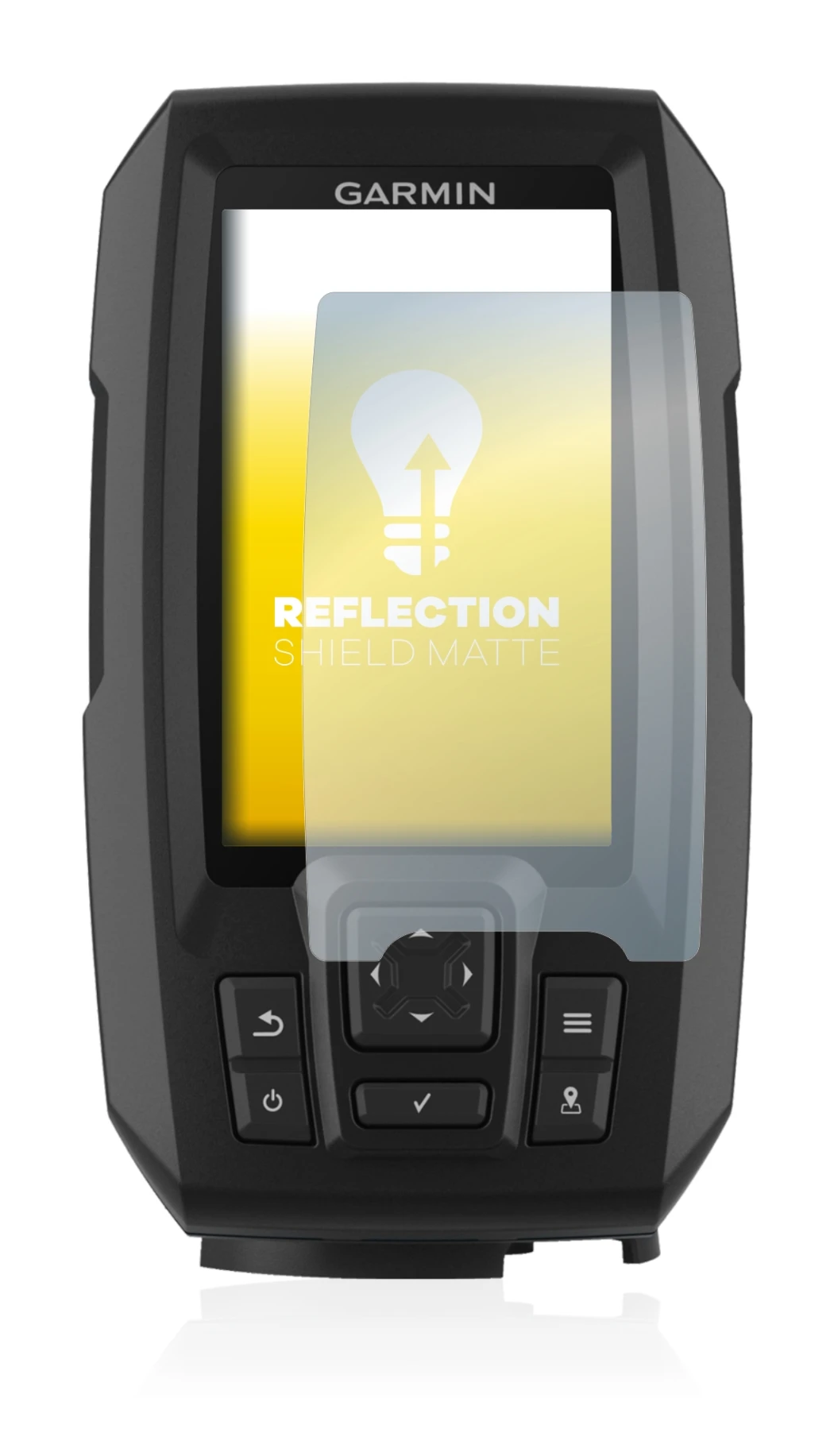 Image of the device Garmin Striker Plus 4 with a wide variety of screen protectors.