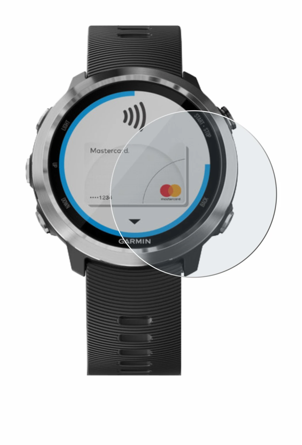 Image of the device Garmin Forerunner 645 with a wide variety of screen protectors.