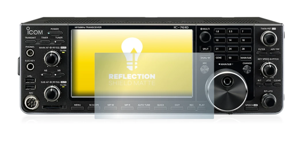Image of the device Icom IC-7610 with a wide variety of screen protectors.