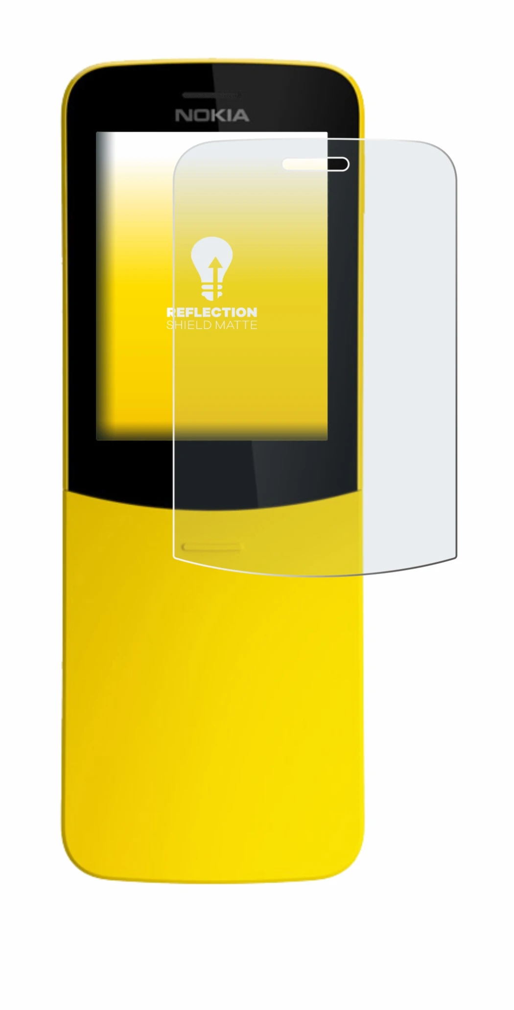 Image of the device Nokia 8110 with a wide variety of screen protectors.