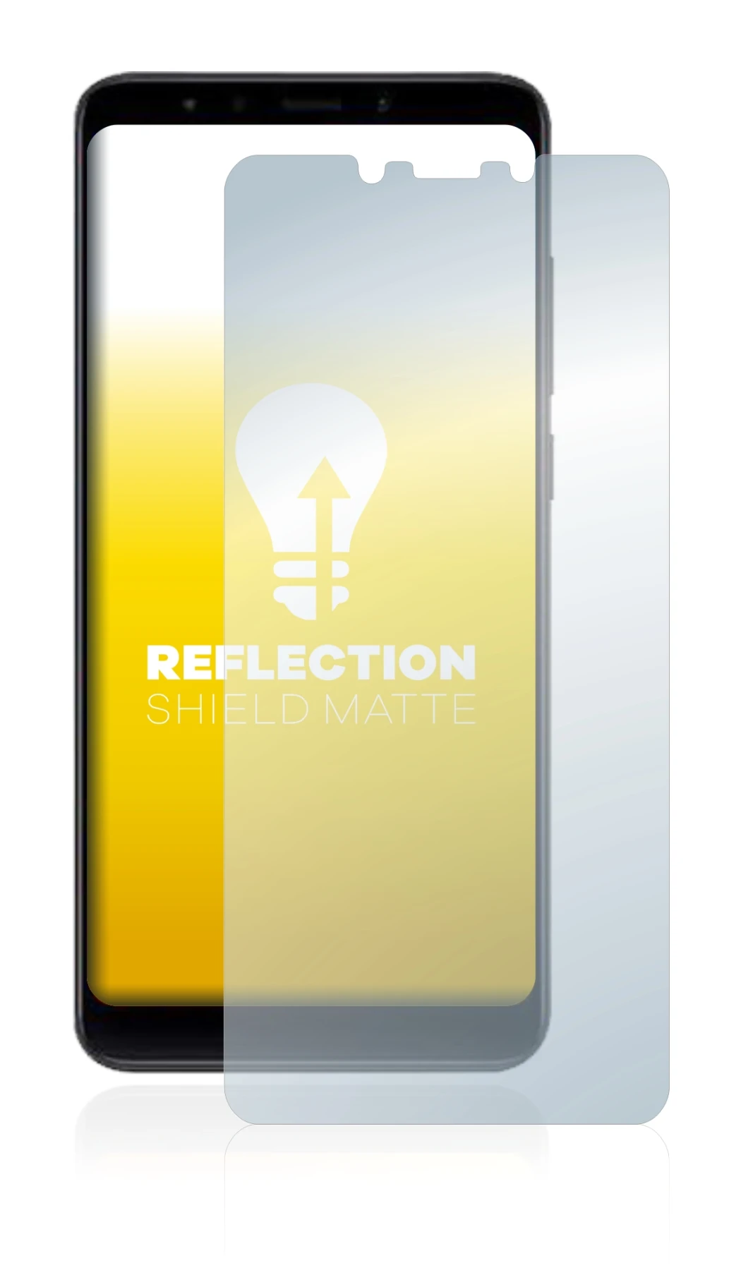 Image of the device Xiaomi Mi A2 with a wide variety of screen protectors.