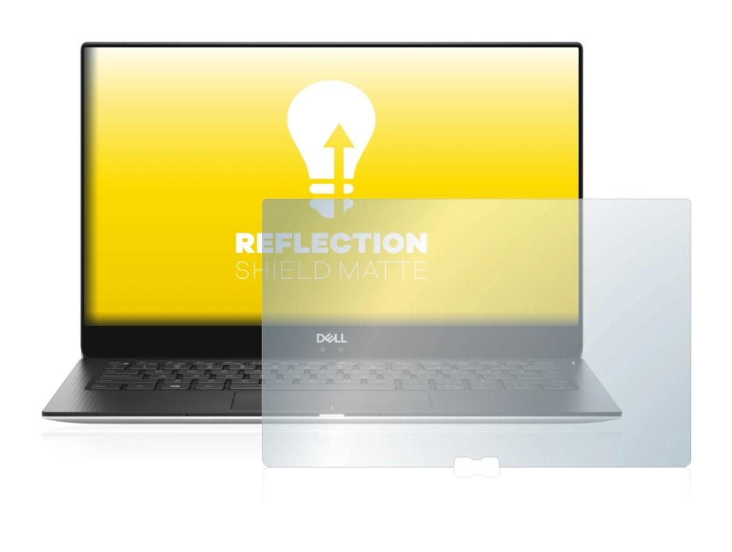 Image of the device Dell XPS 13 9370 with a wide variety of screen protectors.