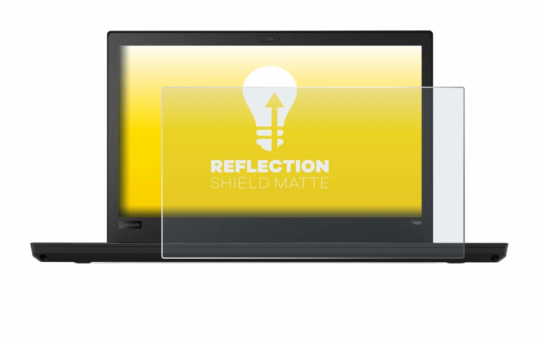 Image of the device Lenovo ThinkPad T480 with a wide variety of screen protectors.