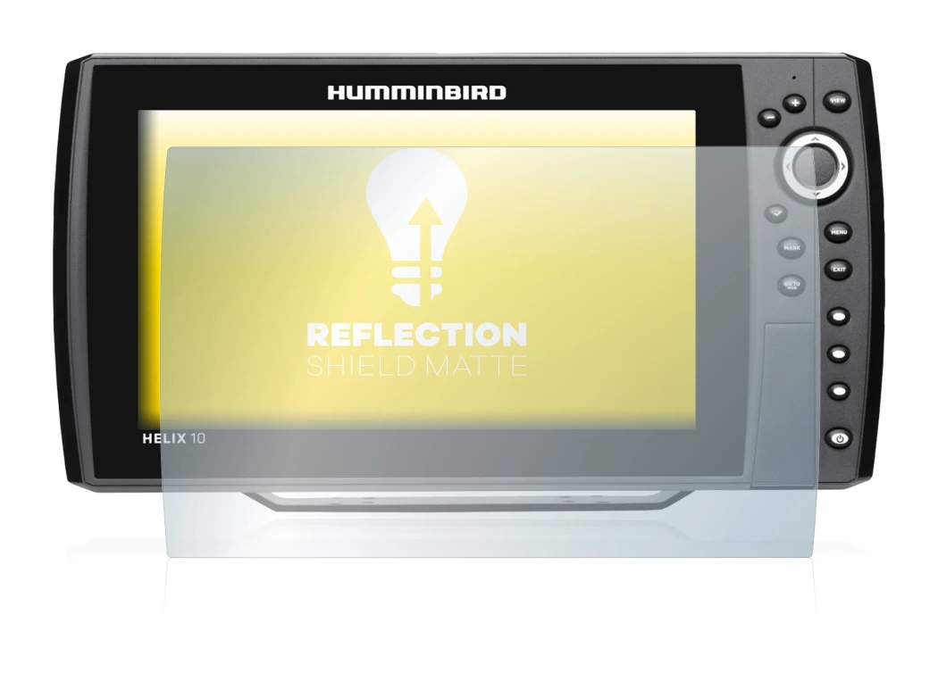 Image of the device Humminbird Helix 10 with a wide variety of screen protectors.
