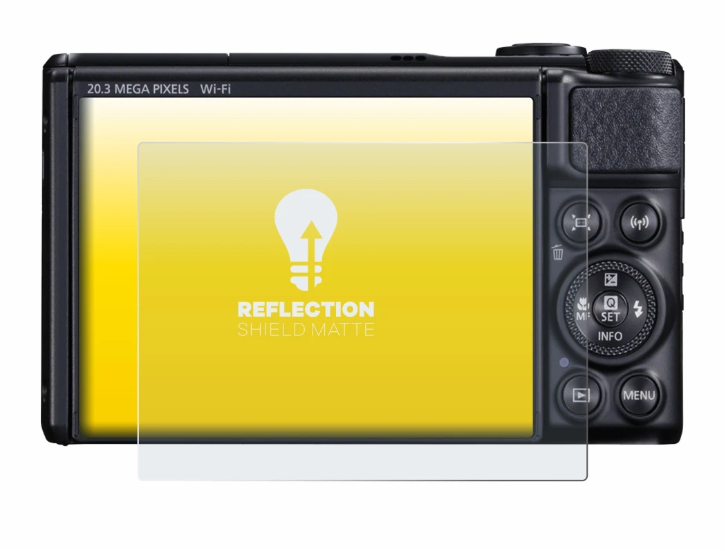 Image of the device Canon PowerShot SX740 HS with a wide variety of screen protectors.