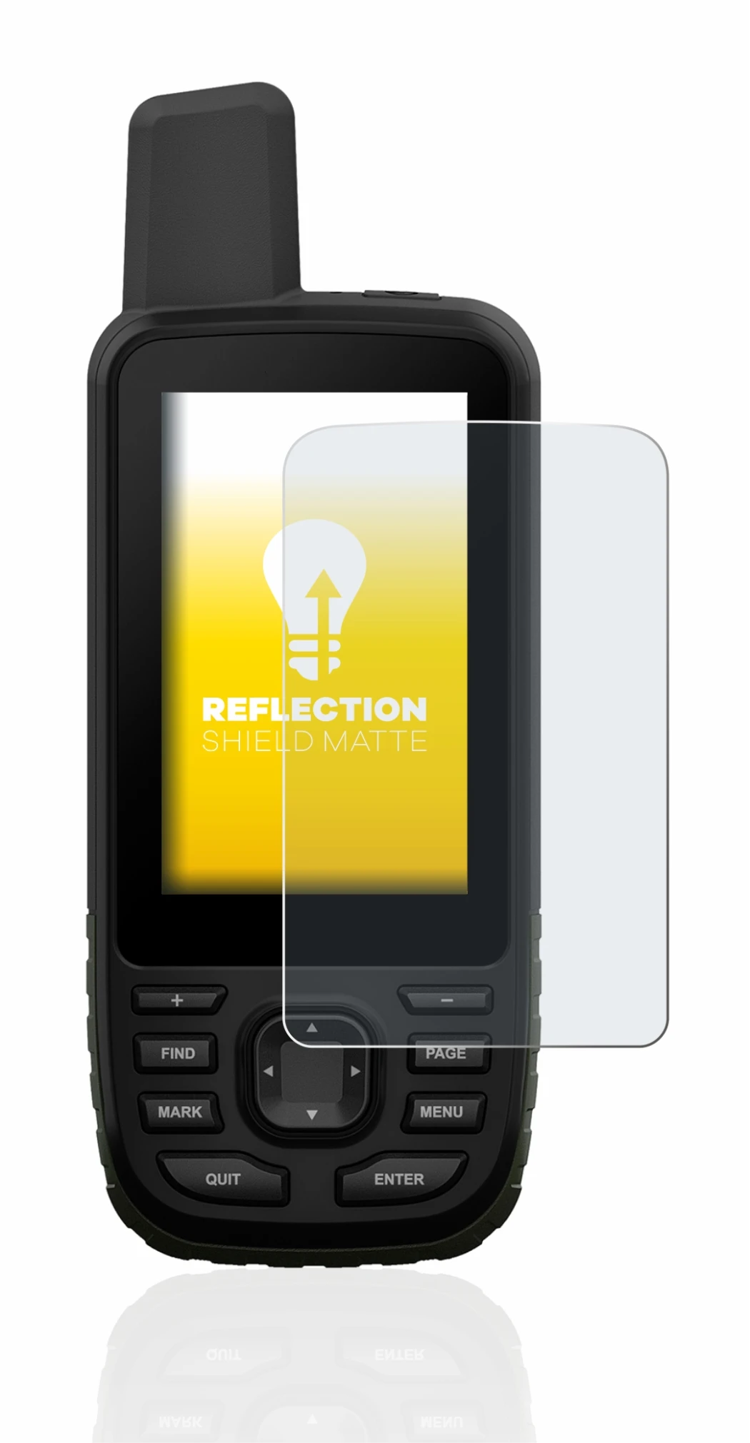 Image of the device Garmin GPSMAP 66s with a wide variety of screen protectors.