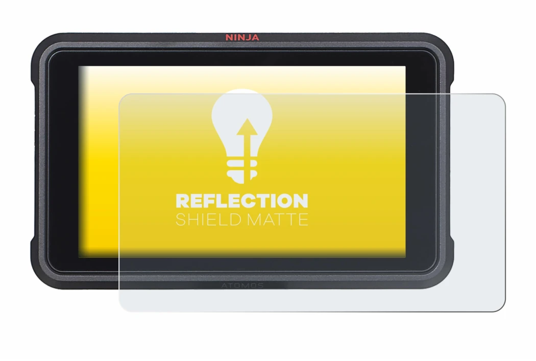 Image of the device Atomos Ninja V with a wide variety of screen protectors.
