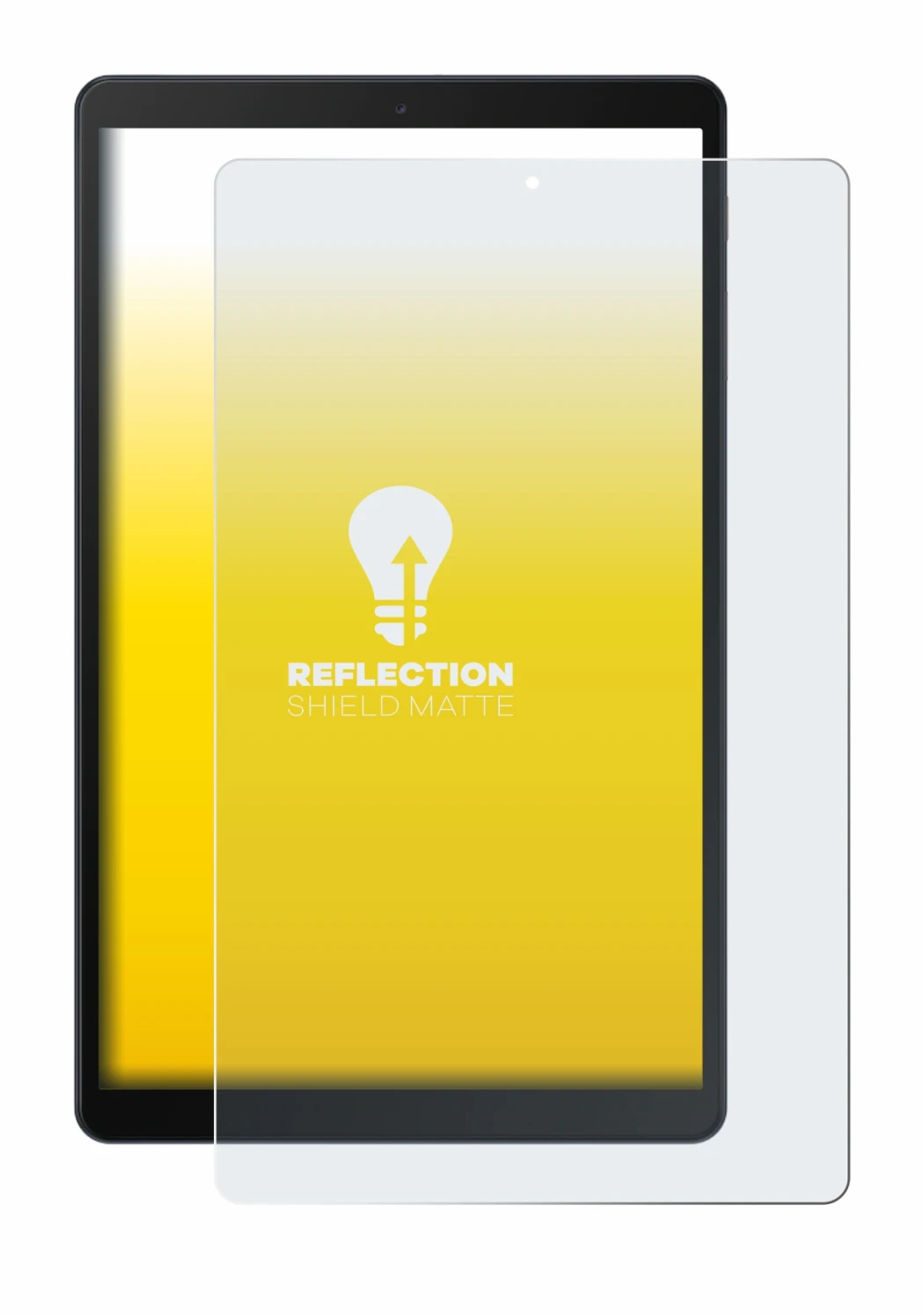 Image of the device Samsung Galaxy Tab A 10.1 WiFi 2019 with a wide variety of screen protectors.