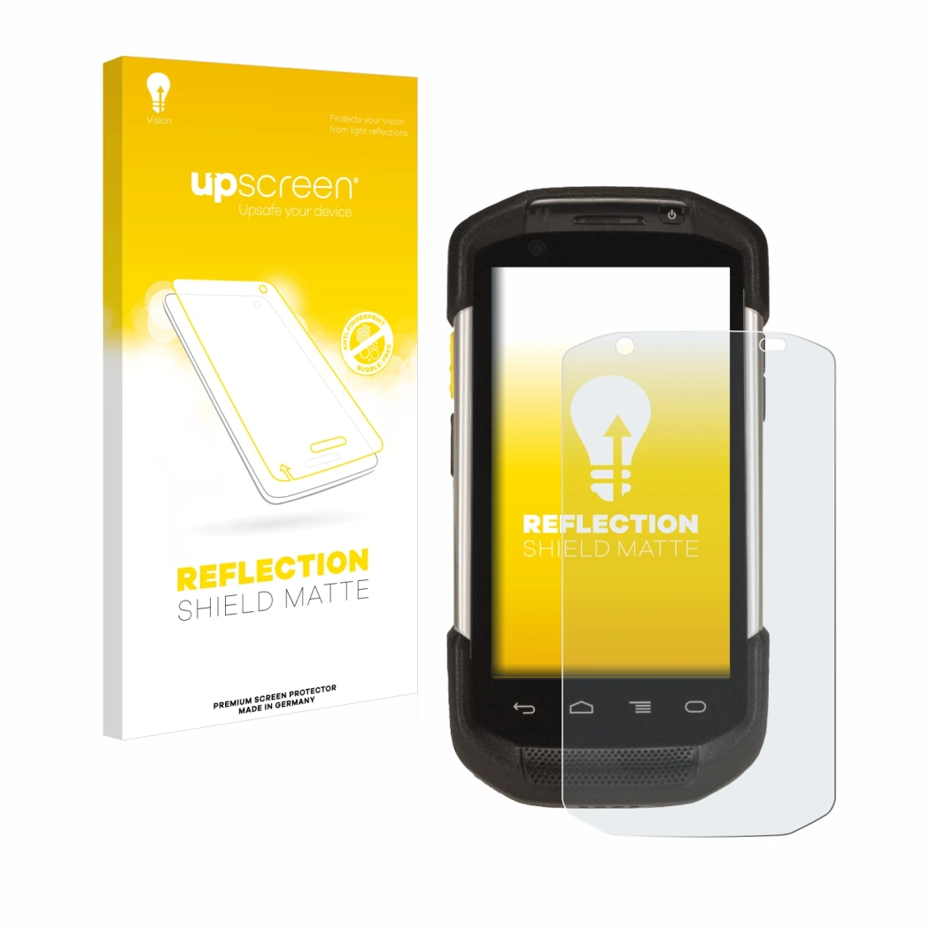 Front side of a product packaging with the brand logo upscreen. Next to it is the device Zebra TC77 shown with the correspondi