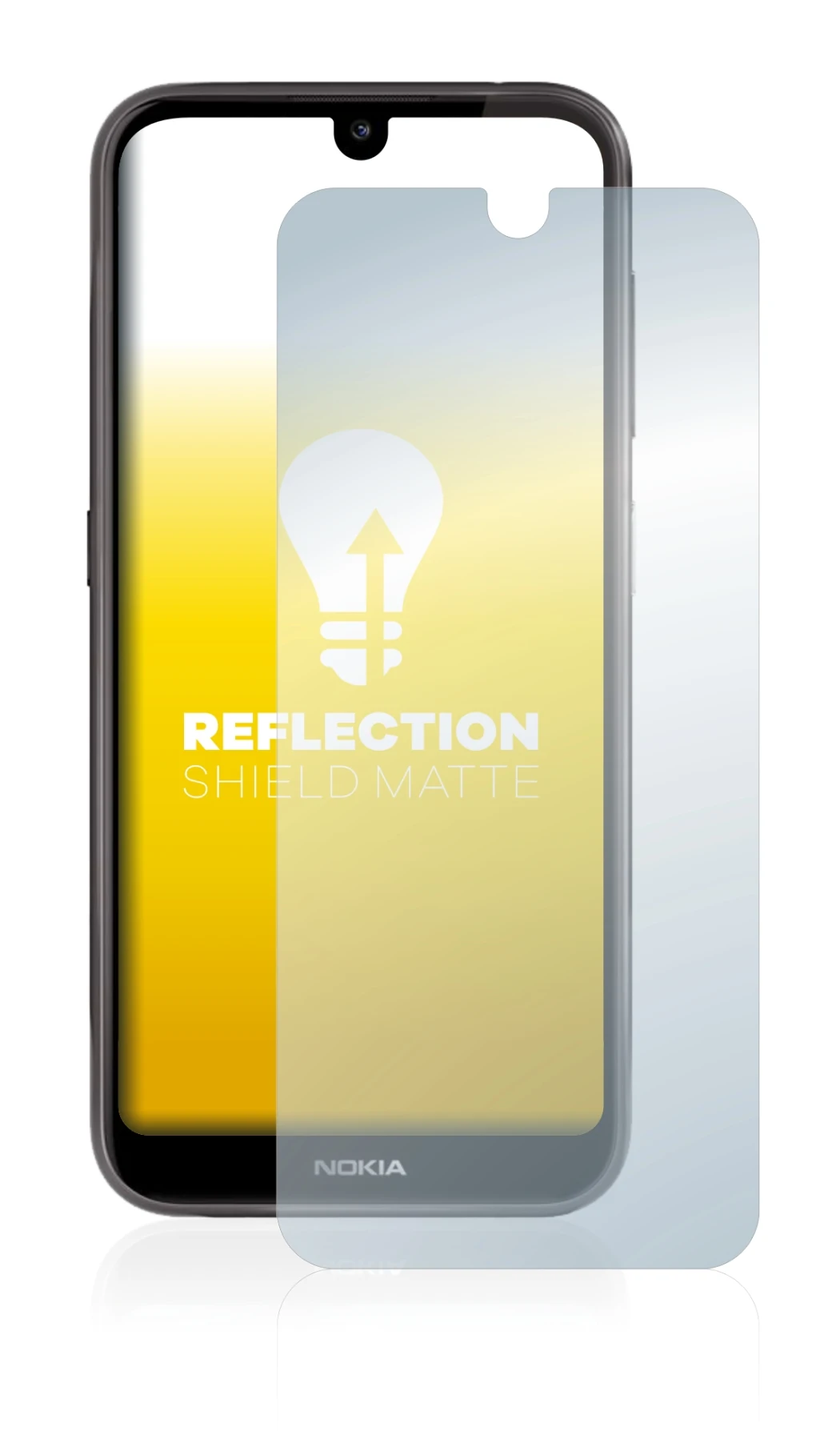Image of the device Nokia 4.2 with a wide variety of screen protectors.