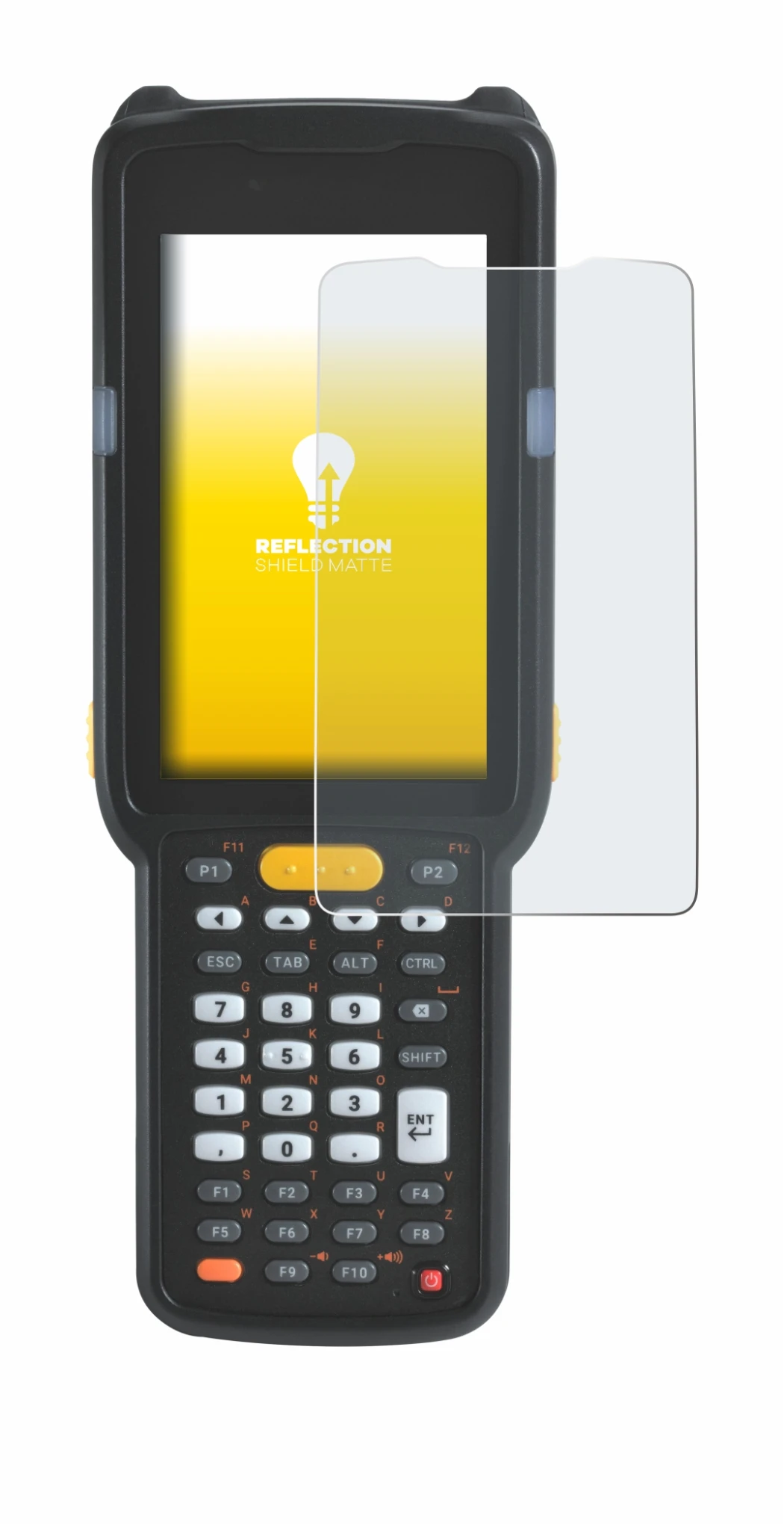 Image of the device Zebra MC330 with a wide variety of screen protectors.