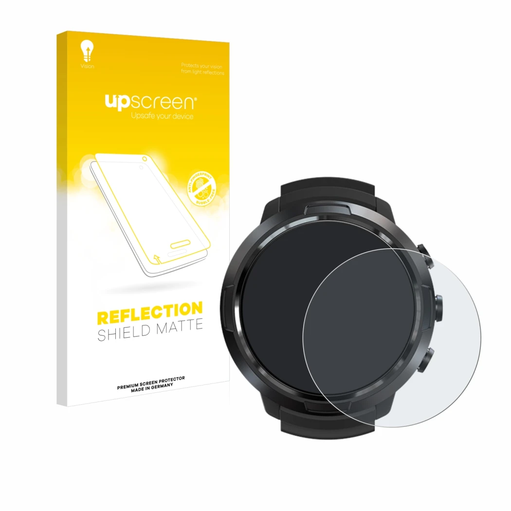 Front side of a product packaging with the brand logo upscreen. Next to it is the device Suunto D5 shown with the correspondin