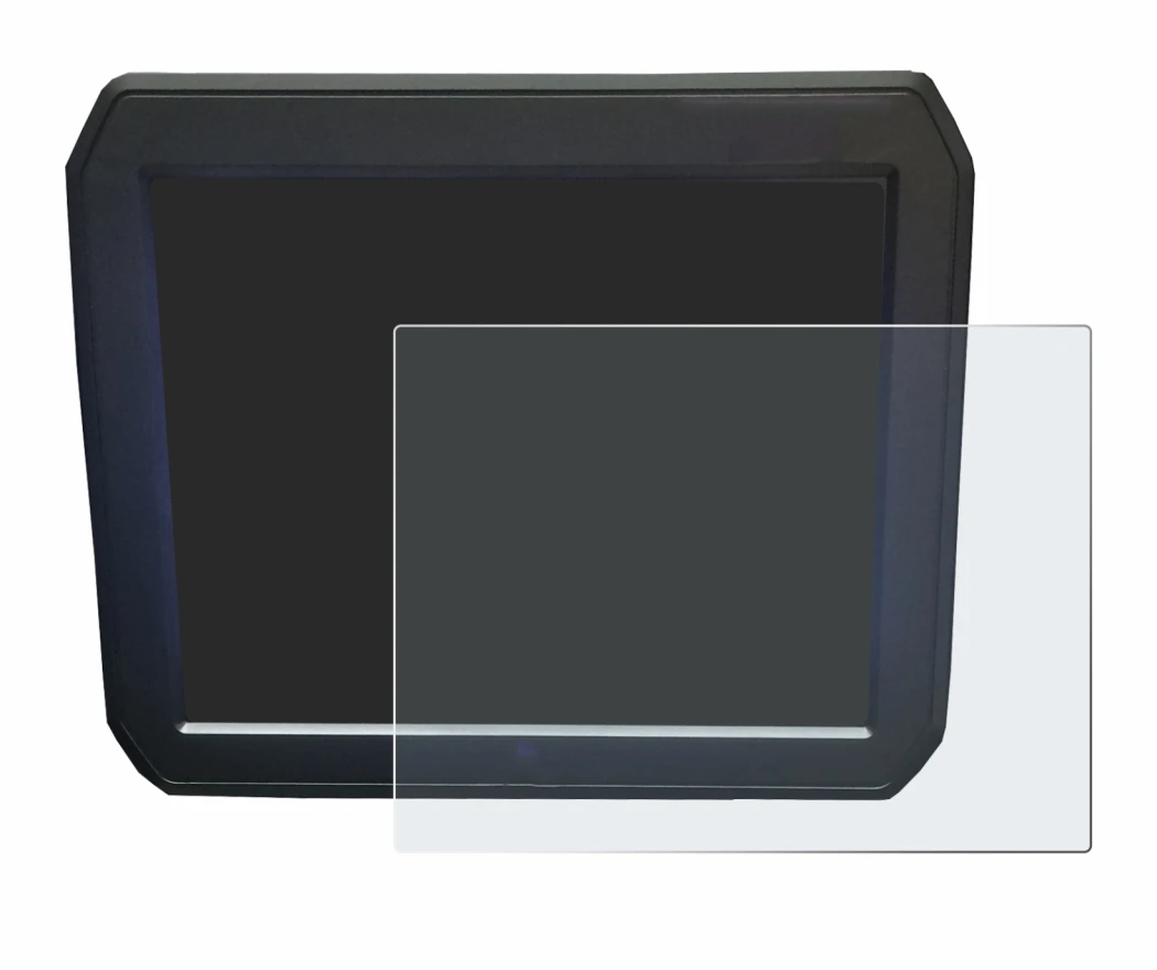 Image of the device Keyence IM-7020 (Display + Touchpad) with a wide variety of screen protectors.