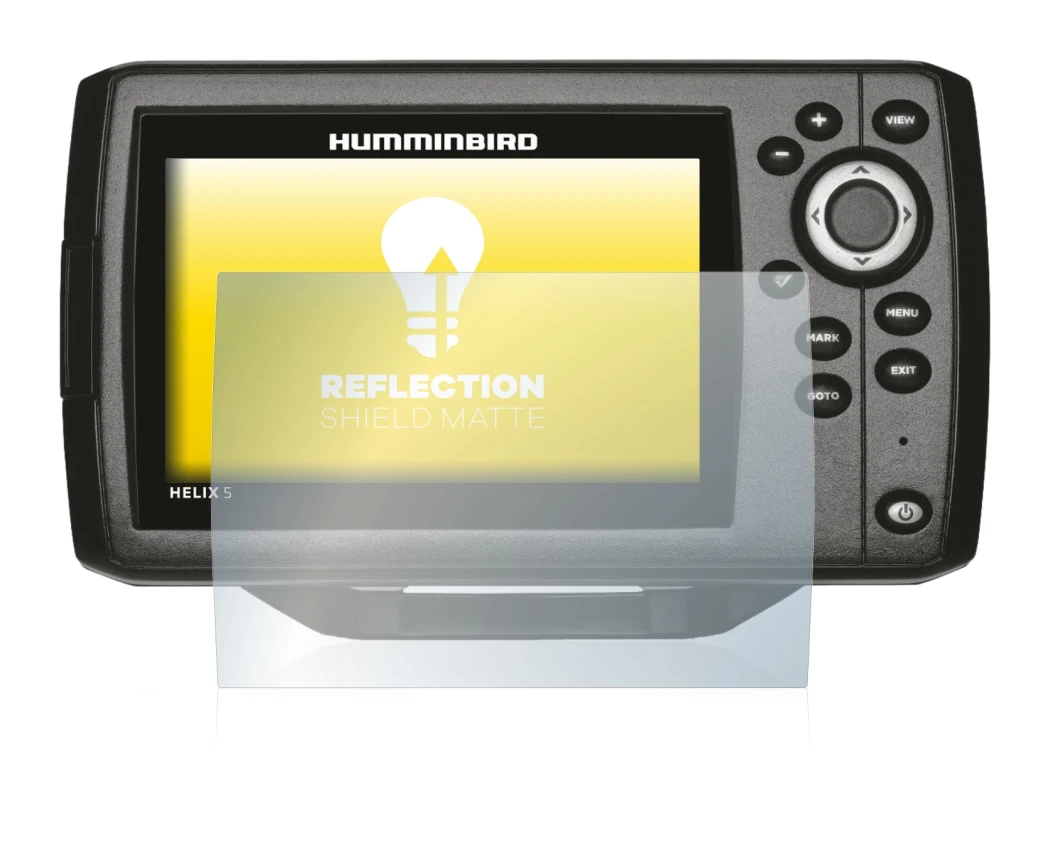 Image of the device Humminbird Helix 5 with a wide variety of screen protectors.