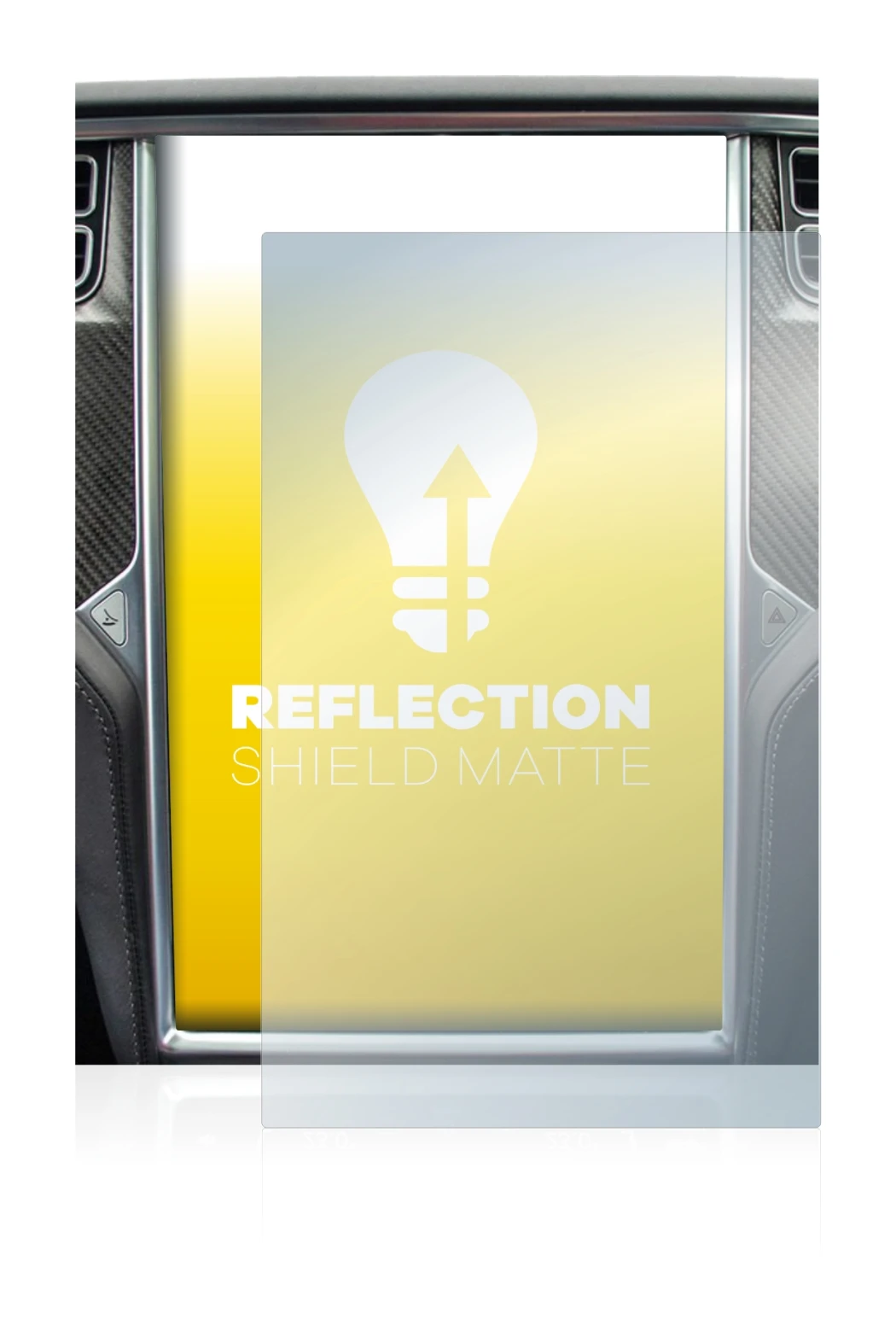 Image of the device Tesla Model X with a wide variety of screen protectors.