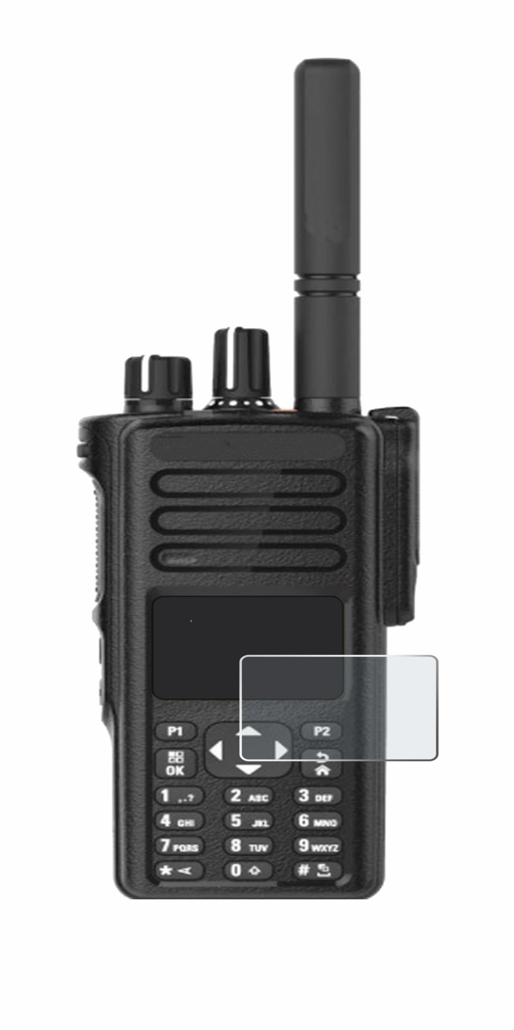 Image of the device Motorola DP4801e with a wide variety of screen protectors.