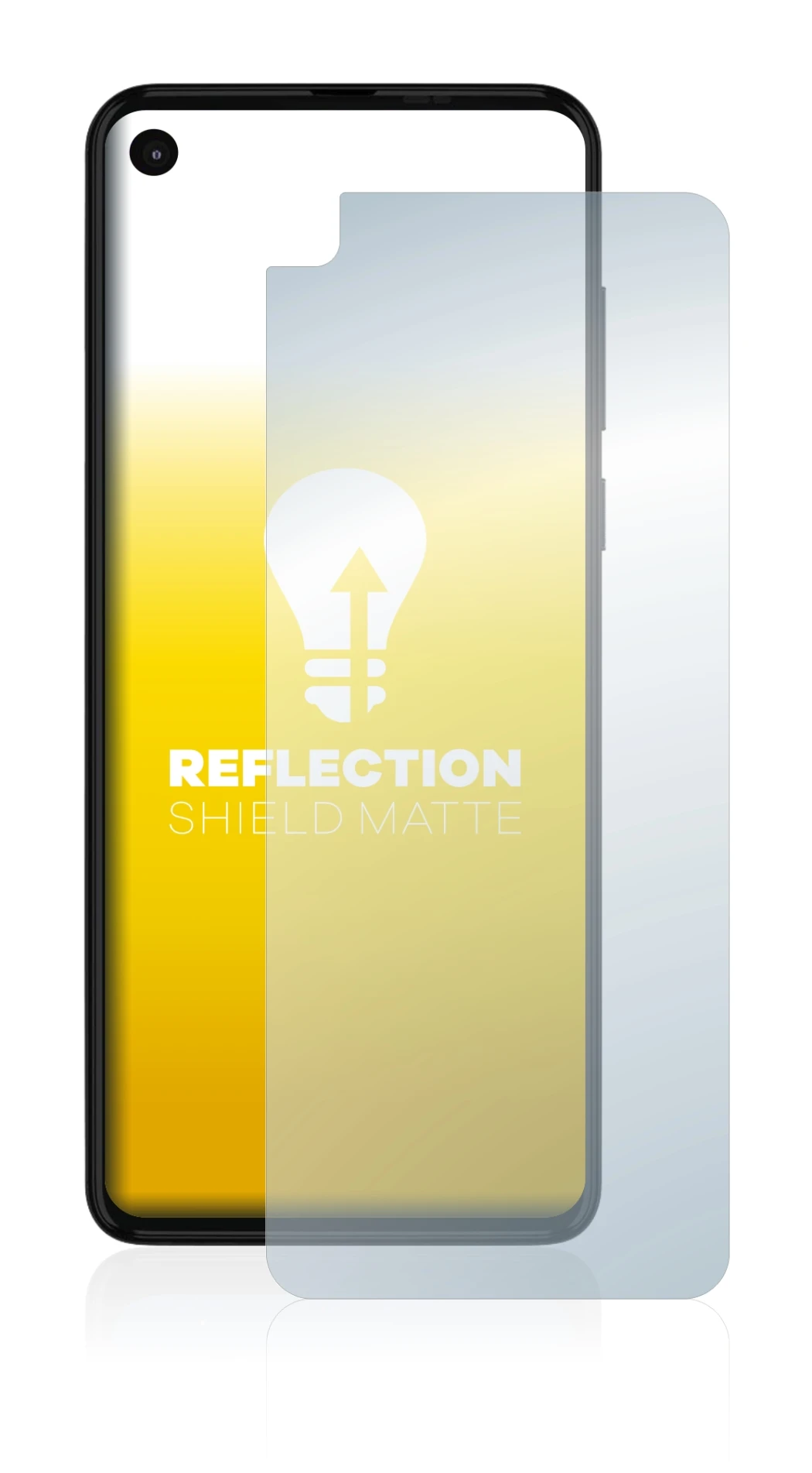 Image of the device Motorola One Action with a wide variety of screen protectors.