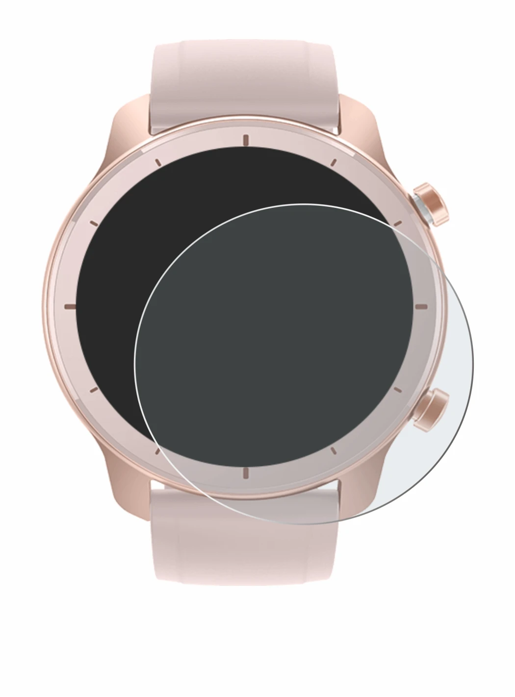 Image of the device Huami Amazfit GTR (42 mm) with a wide variety of screen protectors.