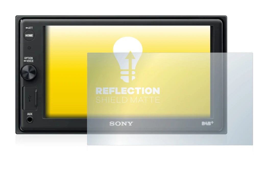 Image of the device Sony XAV-AX1005DB with a wide variety of screen protectors.