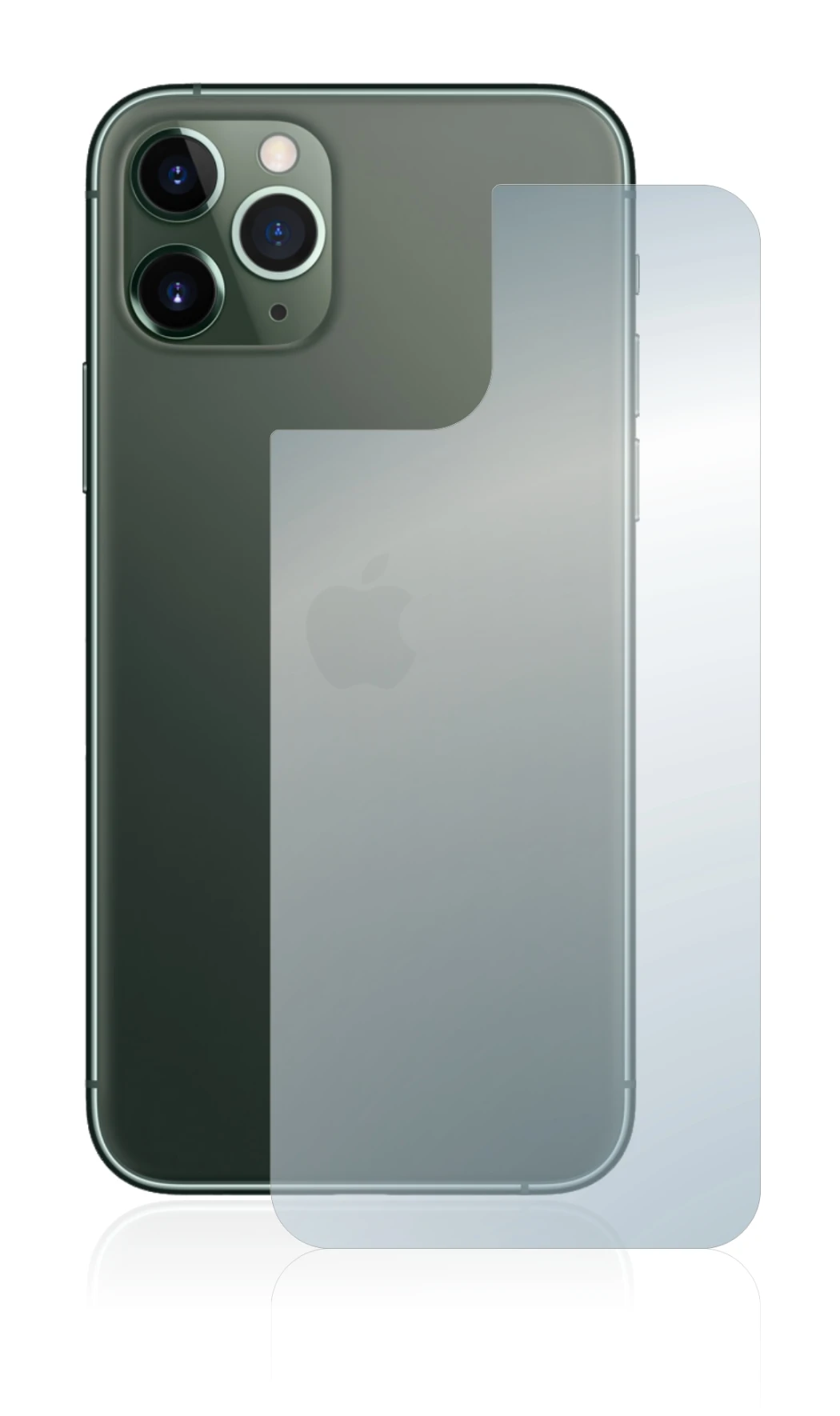 Image of the device Apple iPhone 11 Pro (Back) with a wide variety of screen protectors.