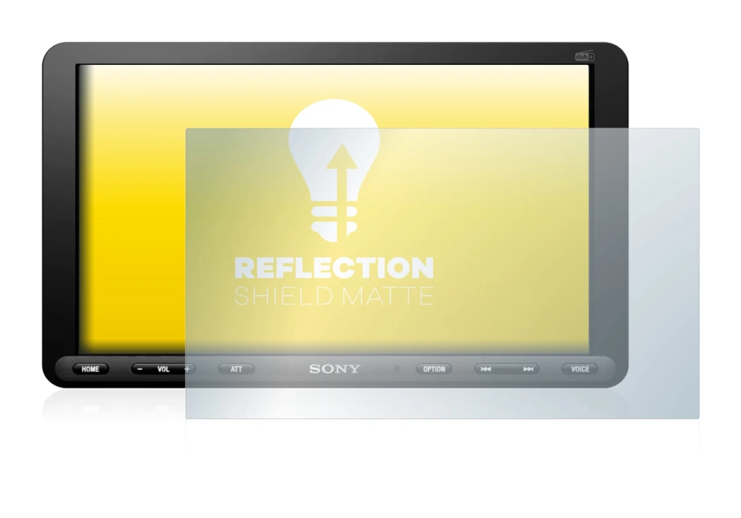 Image of the device Sony XAV-AX8050D with a wide variety of screen protectors.
