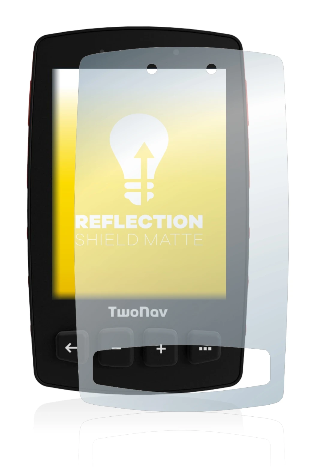 Image of the device TwoNav Trail 2 with a wide variety of screen protectors.