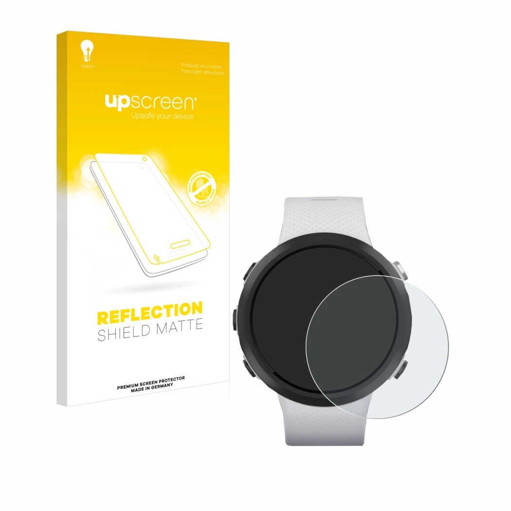 Front side of a product packaging with the brand logo upscreen. Next to it is the device Garmin Swim 2 shown with the correspo