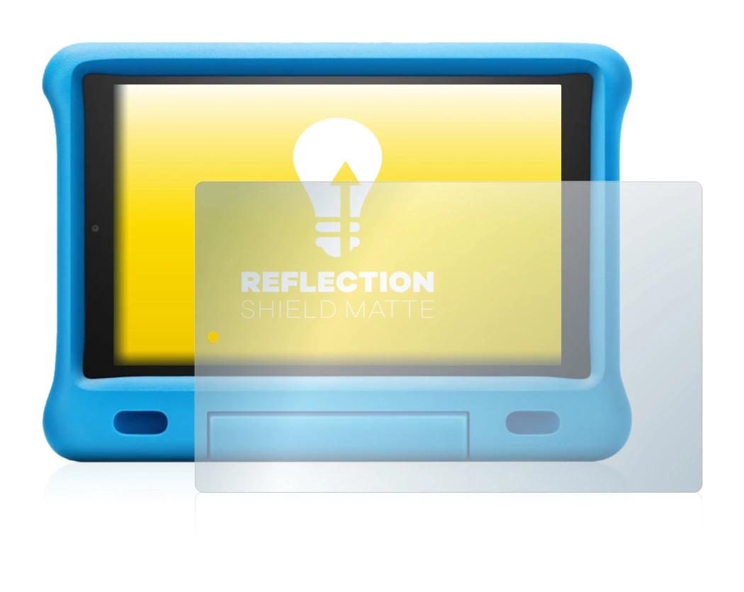 Image of the device Amazon Fire HD 10 Kids 2019 (9th Gen.) with a wide variety of screen protectors.