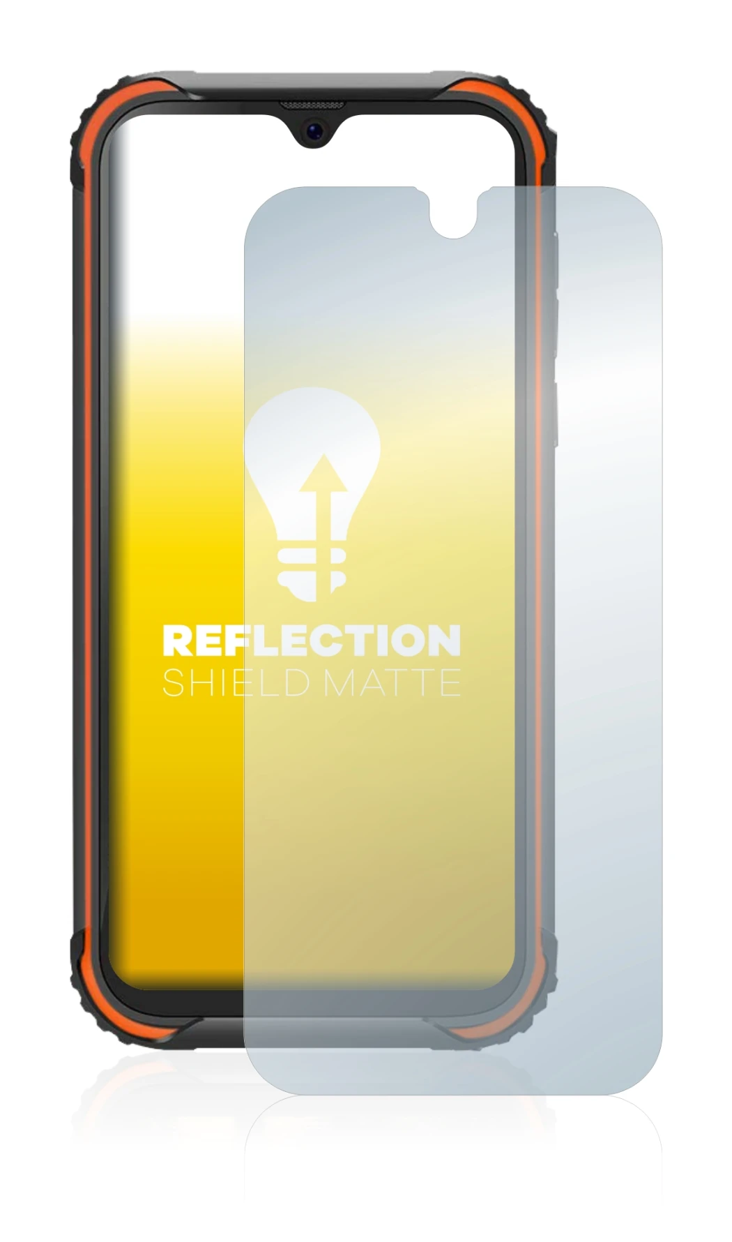 Image of the device Blackview BV5900 with a wide variety of screen protectors.