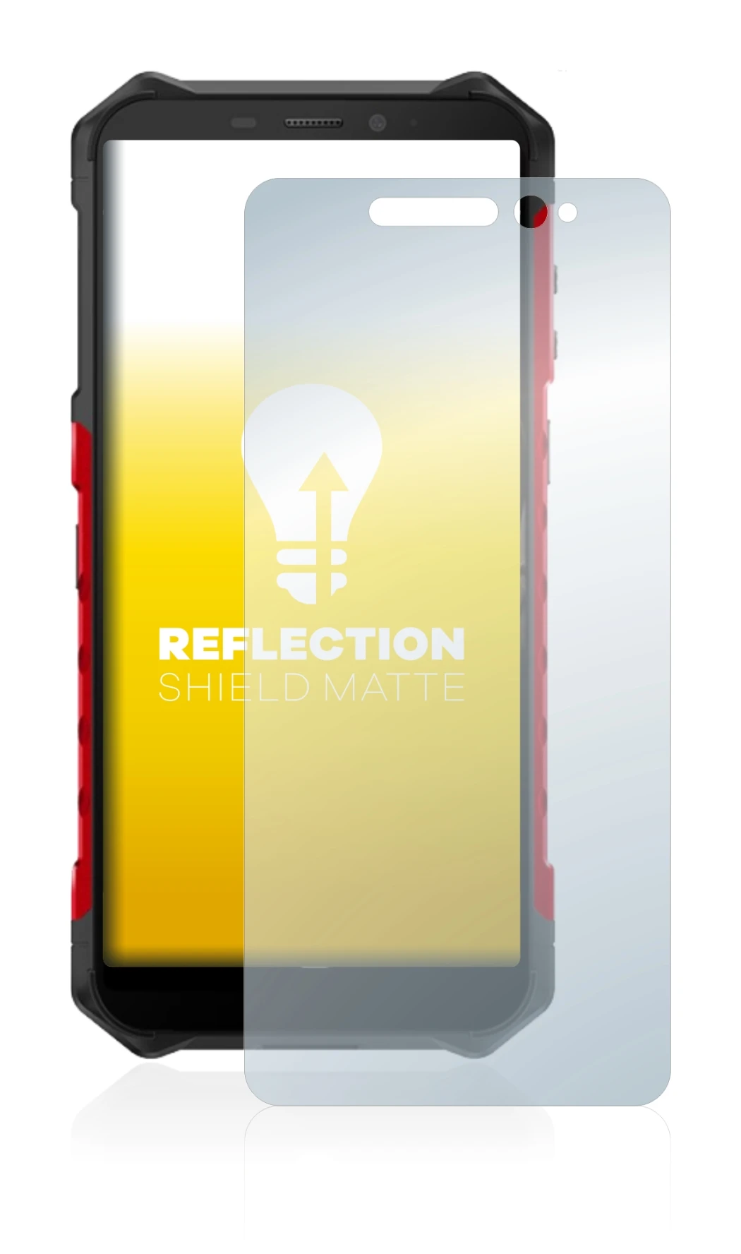 Image of the device Ulefone Armor X3 with a wide variety of screen protectors.