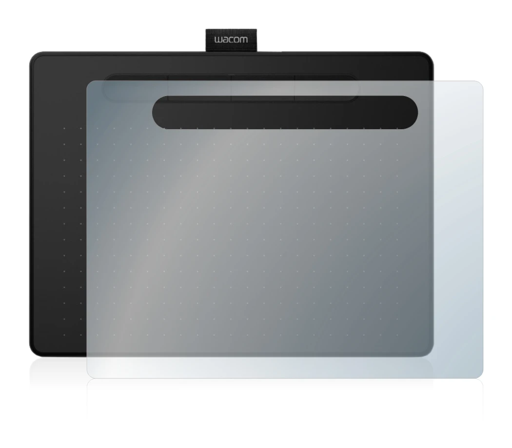 Image of the device Wacom Intuos M with a wide variety of screen protectors.
