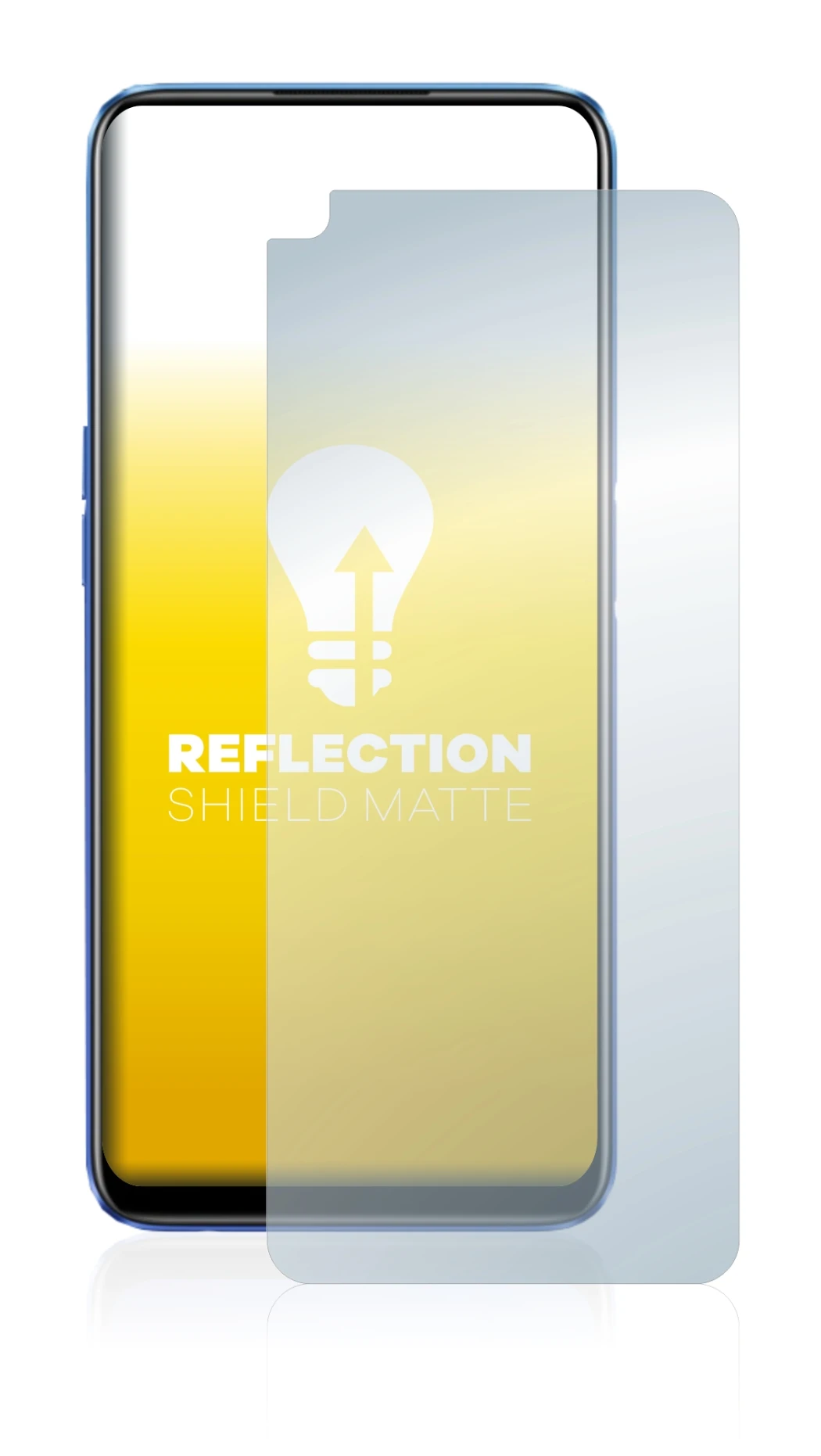 Image of the device realme 6 with a wide variety of screen protectors.