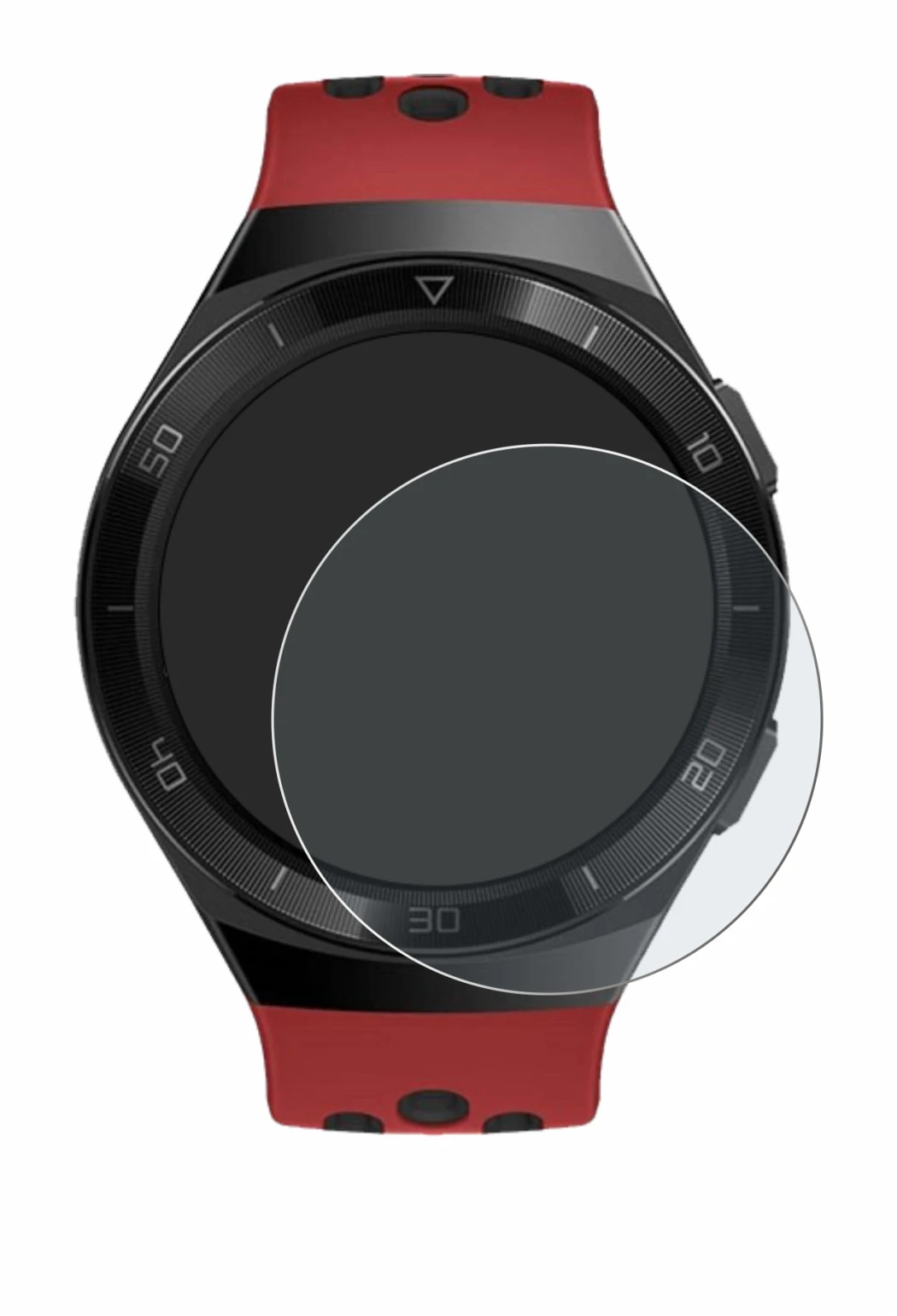 Image of the device Huawei Watch GT 2e with a wide variety of screen protectors.