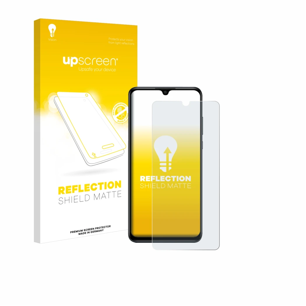 Front side of a product packaging with the brand logo upscreen. Next to it is the device Huawei P30 lite New Edition shown wit