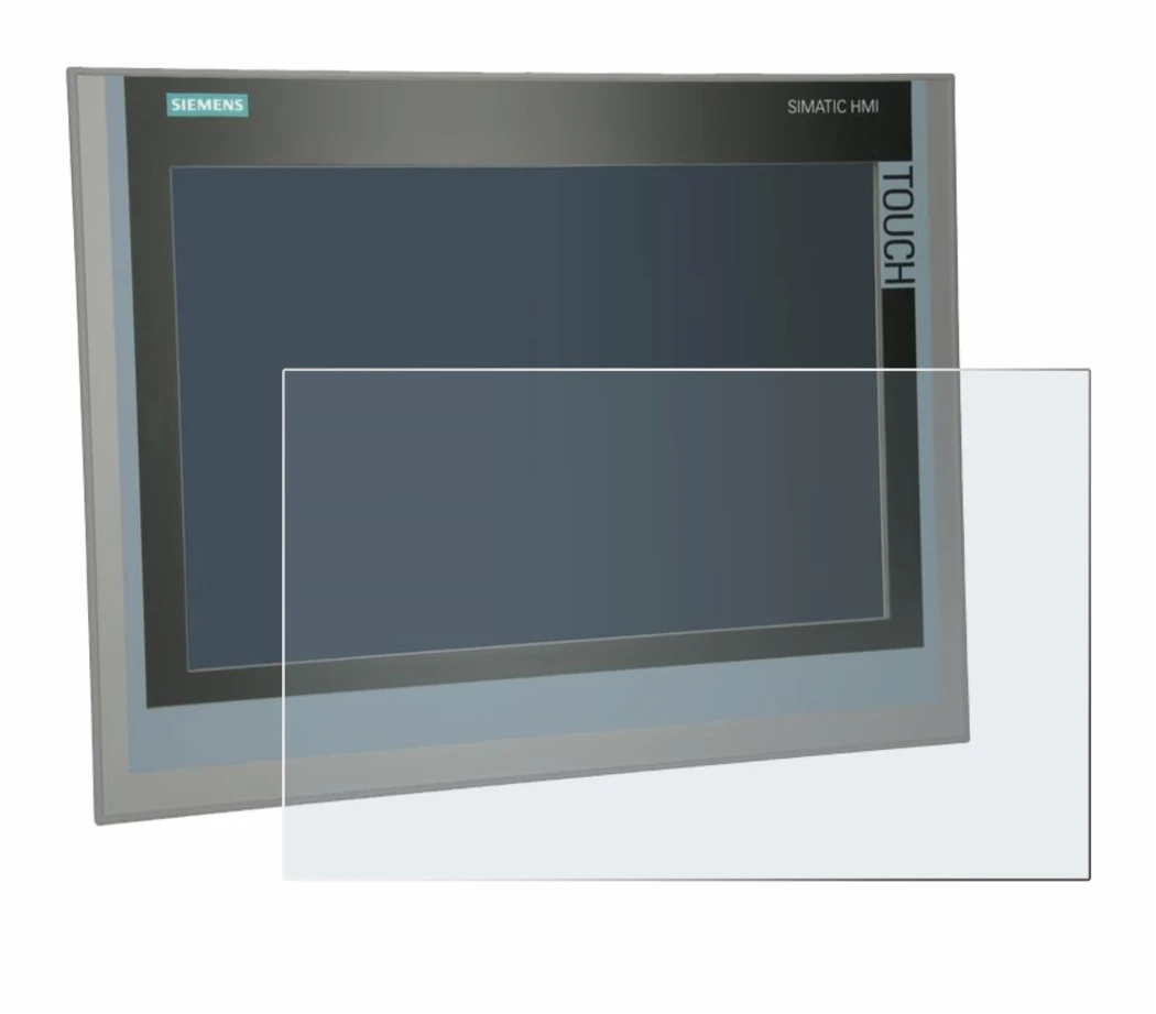 Image of the device Siemens Simatic HMI TP 1500 Comfort with a wide variety of screen protectors.