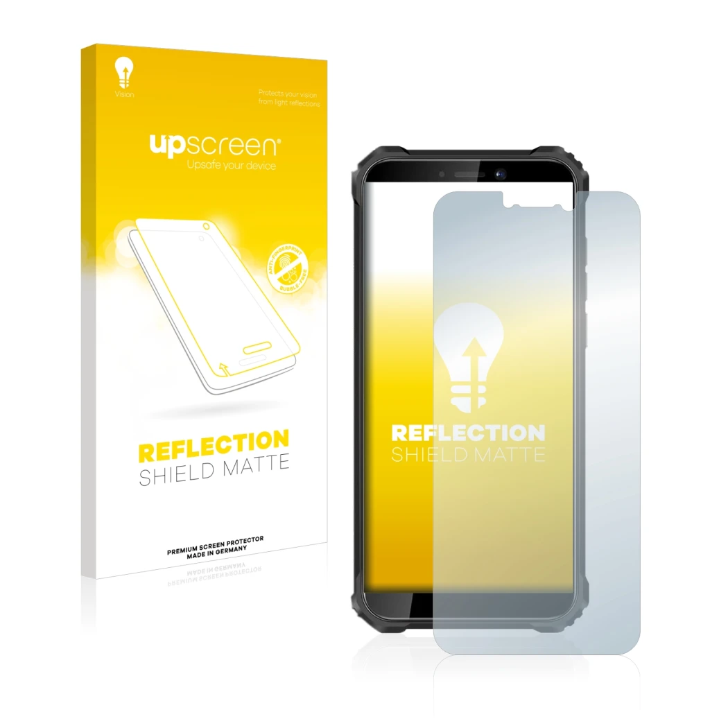 Front side of a product packaging with the brand logo upscreen. Next to it is the device Oukitel WP5 Pro shown with the corres