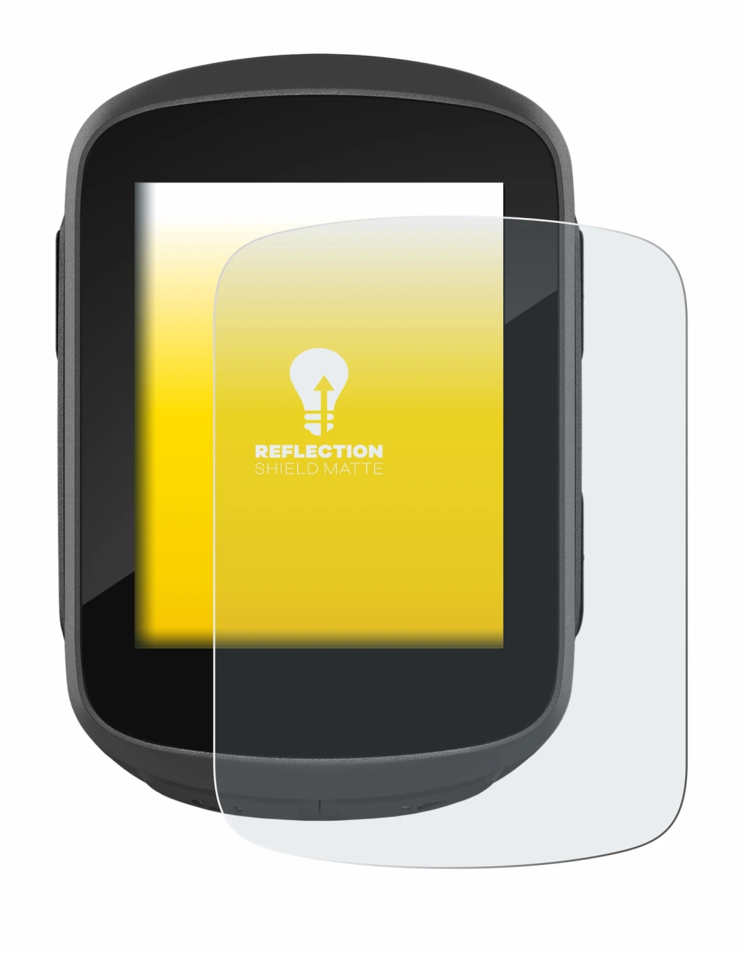 Image of the device Garmin Edge 130 Plus with a wide variety of screen protectors.