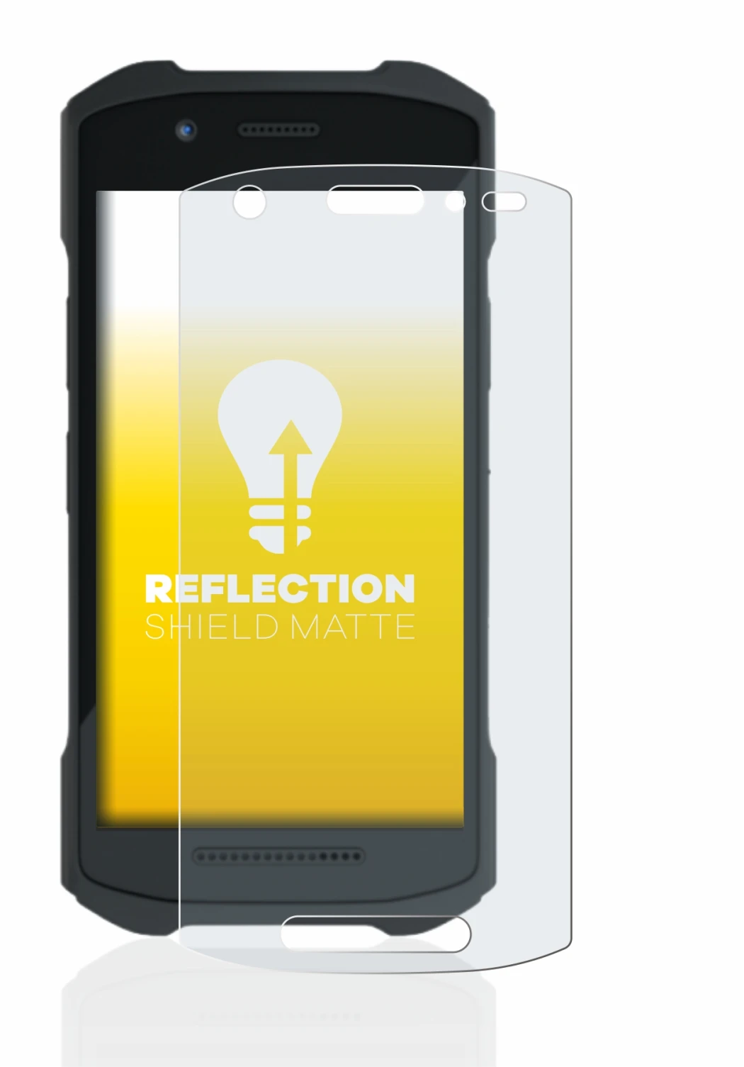 Image of the device Zebra TC21 with a wide variety of screen protectors.