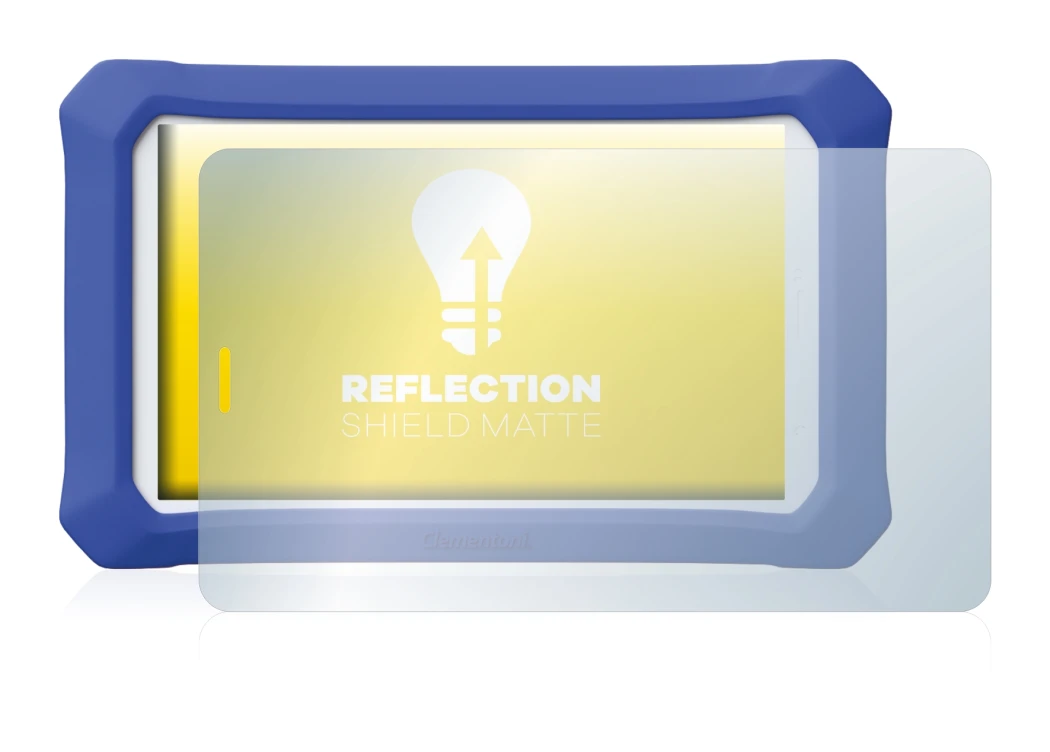 Image of the device Clementoni Clempad 9 Plus with a wide variety of screen protectors.