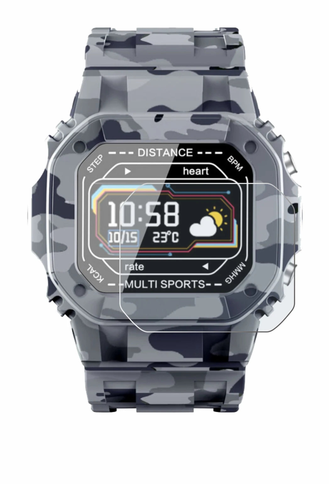 Image of the device JAY-tech SWi2 with a wide variety of screen protectors.