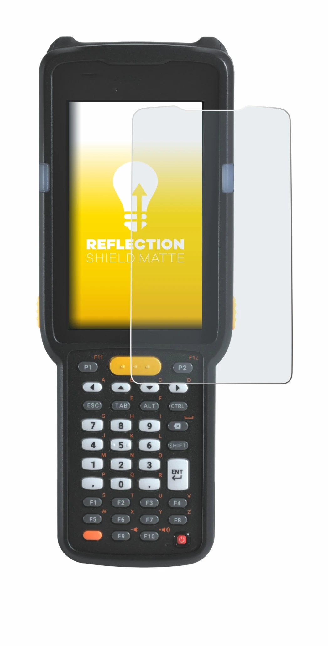 Image of the device Zebra MC330L with a wide variety of screen protectors.
