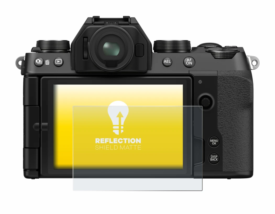 Image of the device Fujifilm X-S10 with a wide variety of screen protectors.