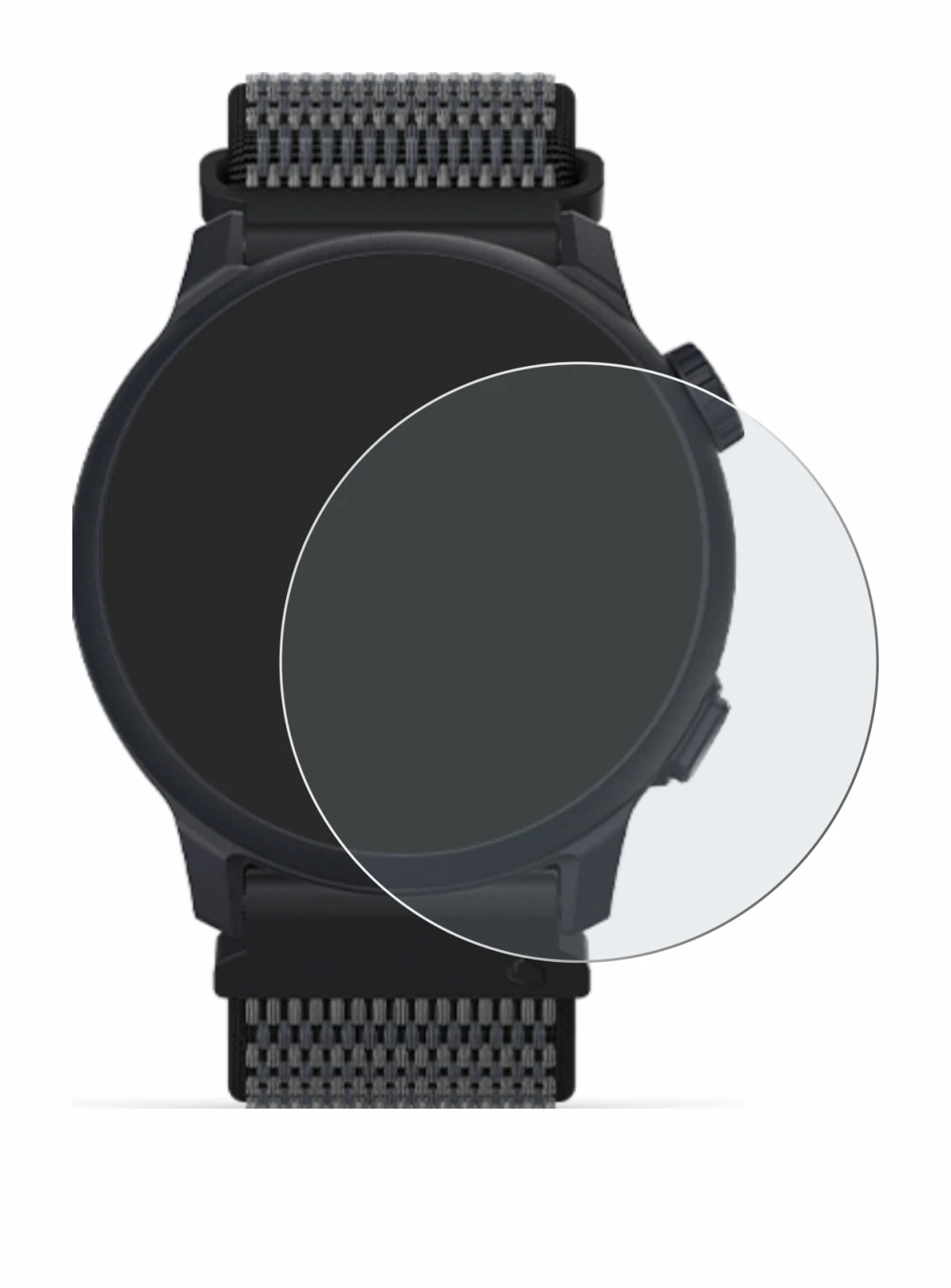 Image of the device Coros Pace 2 with a wide variety of screen protectors.