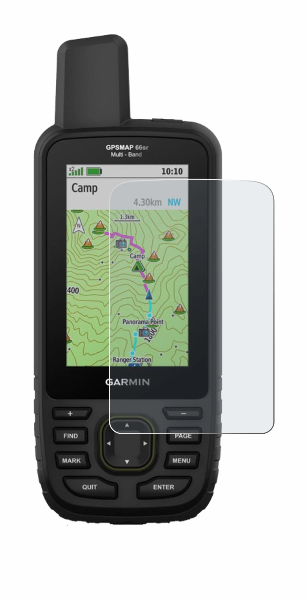 Image of the device Garmin GPSMAP 66sr with a wide variety of screen protectors.